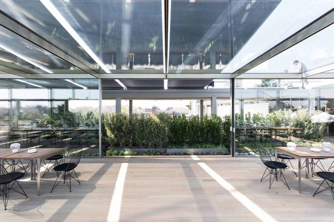 Edible roof garden project for restaurant in Milan