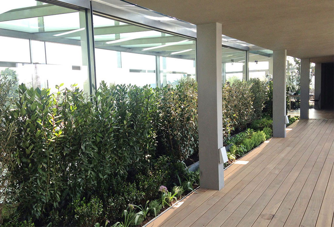 Execution of a roof garden in Lombardy