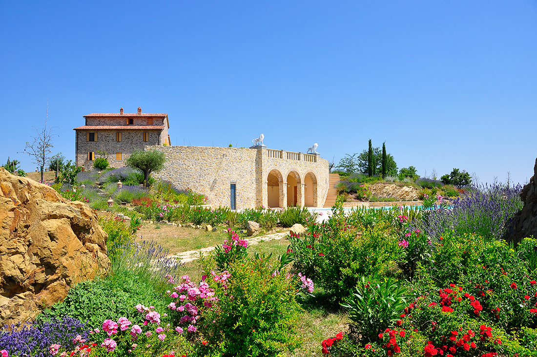 Green space project for countryside residence in Umbria