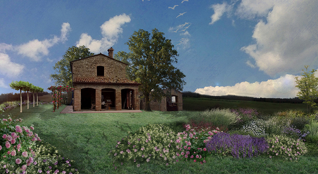 Terni, landscape design for countryside residence
